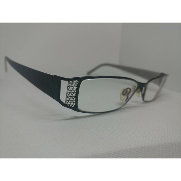 Via Spiga 135mm 49-15 Women's Eyeglasses Frames Black Silver - Picture 1 of 11